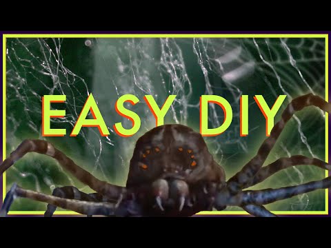 How to Make Fake Spider Webs CHEAP & EASY